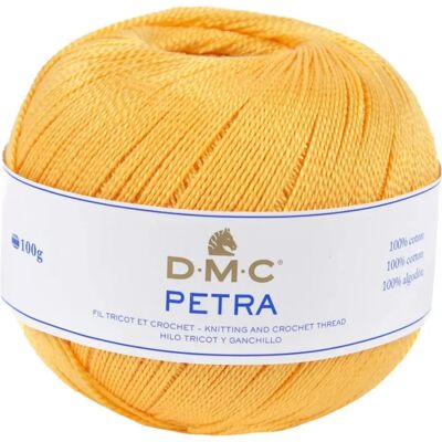 Fil à crochet DMC Petra Jaune 100% coton - Produit de loisir Fil à crochet DMC Petra Jaune 100% coton - Produit de loisir