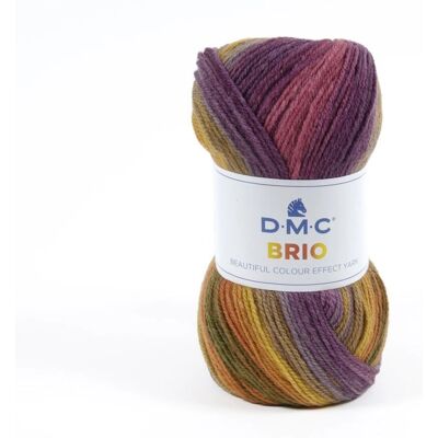 DMC - Brio 405 - Violet et Rouge - yarn - Publicité DMC - Brio 405 - Violet et Rouge - yarn - Publicité