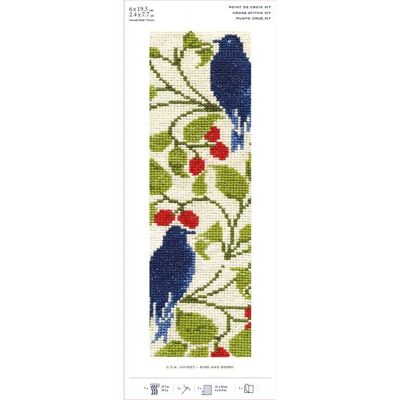 DMC Bird and Berry Bookmark Kit - Bookmark Kit DMC Bird and Berry Bookmark Kit - Bookmark Kit