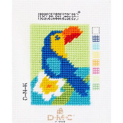 Kit toile DMC - Toucan XXL 13x18cm Kit toile DMC - Toucan XXL 13x18cm