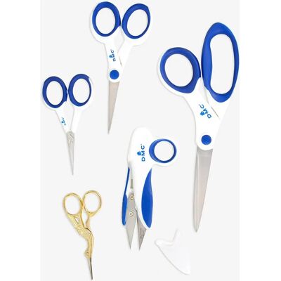 Conjunto de tesouras para bordar DMC - 5 peças Conjunto de tesouras para bordar DMC - 5 peças