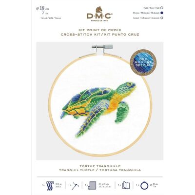 DMC Kruissteekset - Schildpad - Gemiddeld niveau DMC Kruissteekset - Schildpad - Gemiddeld niveau