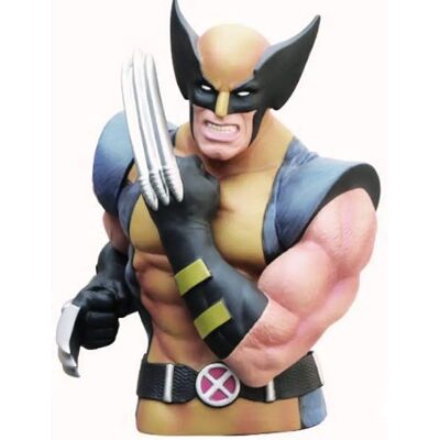 Marvel Wolverine Piggy Bank - 20cm Coin Bank - Collectible Marvel Wolverine Piggy Bank - 20cm Coin Bank - Collectible