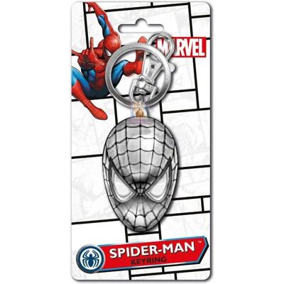 Breloc cu capul lui Spider-Man de argint de la Marvel Breloc cu capul lui Spider-Man de argint de la Marvel