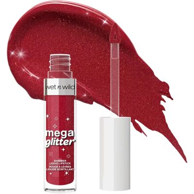 Wet n Wild - Glitter Liquid Lipstick - Rød - Flytende leppestift med glitter Wet n Wild - Glitter Liquid Lipstick - Rød - Flytende leppestift med glitter