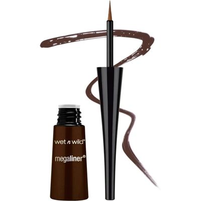 Wet n Wild MegaLiner Liquid Eyeliner - Dark Brown - Liquid Eyeliner Wet n Wild MegaLiner Liquid Eyeliner - Dark Brown - Liquid Eyeliner