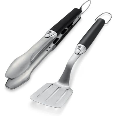 Weber Modelo 6645 Juego de Herramientas para Parrilla de Acero Inoxidable Negro Weber Modelo 6645 Juego de Herramientas para Parrilla de Acero Inoxidable Negro