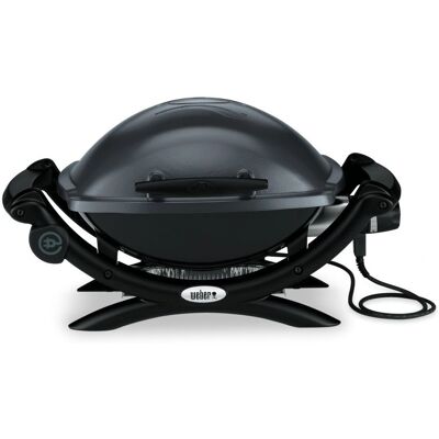 Barbecue électrique Weber Q 1400 - 43x32 cm, Noir/Gris - Publicité Barbecue électrique Weber Q 1400 - 43x32 cm, Noir/Gris - Publicité