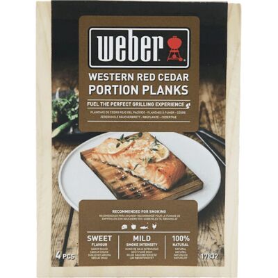 Planchettes de Bois de Cèdre Weber - Naturel, Ensemble de 4 - Publicité Planchettes de Bois de Cèdre Weber - Naturel, Ensemble de 4 - Publicité