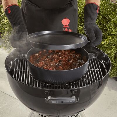 Weber hollandiai konyha - 6,8L, Fekete, Emailezett öntöttvas - Hollandiai konyha Weber hollandiai konyha - 6,8L, Fekete, Emailezett öntöttvas - Hollandiai konyha