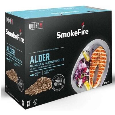 Weber Alder 8Kg Naturholzz pellets - Pellets für Fisch Weber Alder 8Kg Naturholzz pellets - Pellets für Fisch