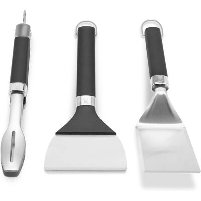 Weber 3400074 Tragbares Grillzubehör-Set - Edelstahl-Grillwerkzeug Weber 3400074 Tragbares Grillzubehör-Set - Edelstahl-Grillwerkzeug