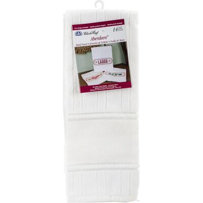 Velour Handduk Aberdeen från DMC Charles Craft - Vit - 14 St - 16,5"X27" - Handduk Velour Handduk Aberdeen från DMC Charles Craft - Vit - 14 St - 16,5"X27" - Handduk