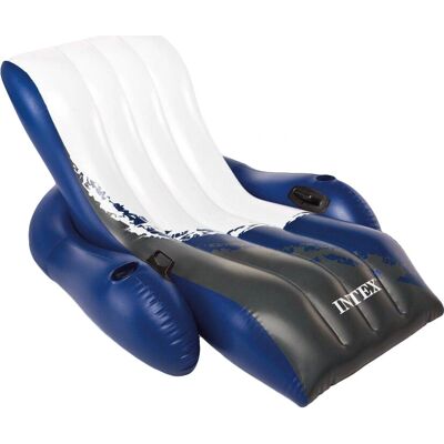 Intex Azul Branco Preto Cadeira Flutuante - Cadeira Flutuante Intex Azul Branco Preto Cadeira Flutuante - Cadeira Flutuante