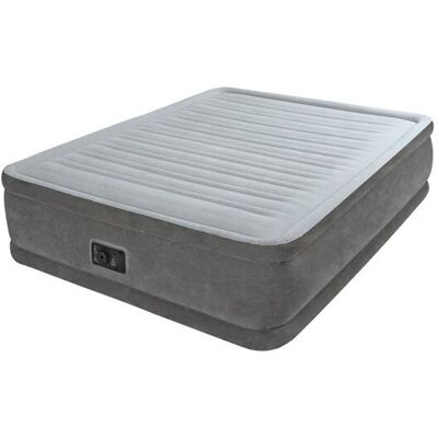 Materasso gonfiabile Intex Dura Beam Plus - Doppio, Comfort, Grigio Chiaro Materasso gonfiabile Intex Dura Beam Plus - Doppio, Comfort, Grigio Chiaro