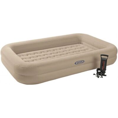 Intex 66810 - Matelas Gonflable - Sécurisé avec Bords - Publicité Intex 66810 - Matelas Gonflable - Sécurisé avec Bords - Publicité