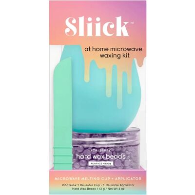 Sliick Kit di Ceretta a Casa - Set, Silicone, Lavanda Sliick Kit di Ceretta a Casa - Set, Silicone, Lavanda