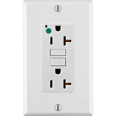 Leviton GFNT2-HGW White Socket Outlet Leviton GFNT2-HGW White Socket Outlet
