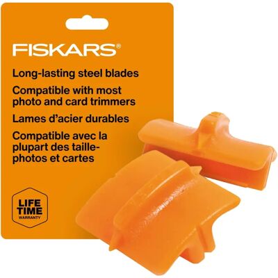Fiskars Orange reserveskär för pappersskärare - Rakt, Twin Pack Fiskars Orange reserveskär för pappersskärare - Rakt, Twin Pack