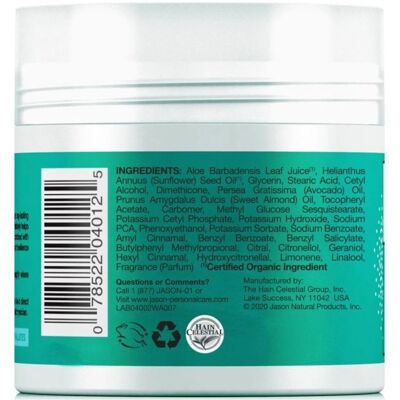 Crema de Aloe Vera de Jason Natural Products - Hidratante facial y corporal - 113g Crema de Aloe Vera de Jason Natural Products - Hidratante facial y corporal - 113g
