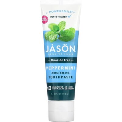 Jason Natural Powersmile Peppermint Toothpaste - 119g Jason Natural Powersmile Peppermint Toothpaste - 119g