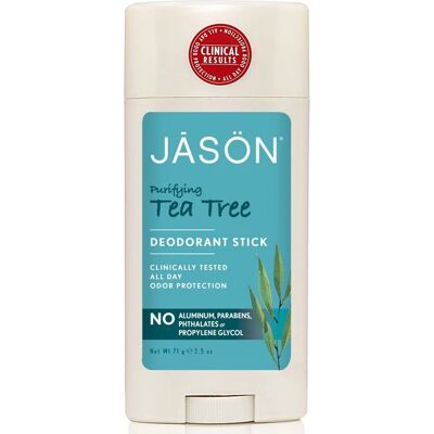 Desodorante en barra purificante de árbol de té Jason Natural Desodorante en barra purificante de árbol de té Jason Natural