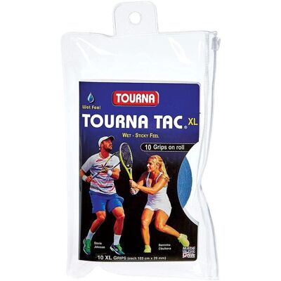 Tourna Unico Unisex – Fasce per impugnatura da tennis – Blu – 10 pezzi – Taglia unica Tourna Unico Unisex – Fasce per impugnatura da tennis – Blu – 10 pezzi – Taglia unica