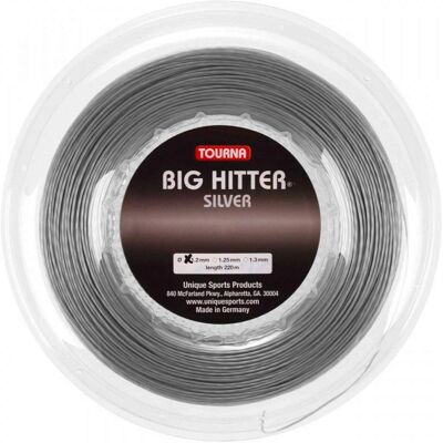 String da tennis Tourna Big Hitter Grigio Argento - 220m String da tennis Tourna Big Hitter Grigio Argento - 220m