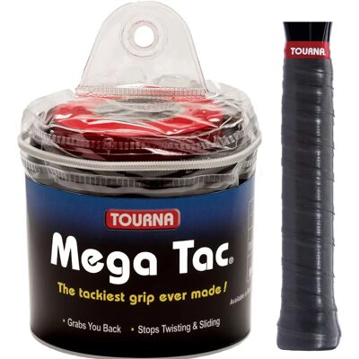 Overgrip Tourna Mega Tac XL 30P - Noir - Accessoire de tennis - Publicité Overgrip Tourna Mega Tac XL 30P - Noir - Accessoire de tennis - Publicité