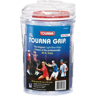 Overgrip Tourna XL Sèche - Accessoire de Tennis - Publicité Overgrip Tourna XL Sèche - Accessoire de Tennis - Publicité