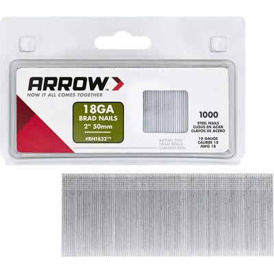 Gwoździe Arrow BN1832 50mm 18g - Gwoździe do narzędzi Arrow Gwoździe Arrow BN1832 50mm 18g - Gwoździe do narzędzi Arrow