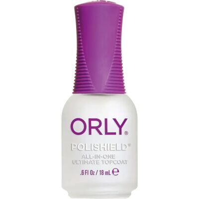 Orly Polishield All-In-One Topcoat - High Shine, Quick Dry, 18ml Orly Polishield All-In-One Topcoat - High Shine, Quick Dry, 18ml