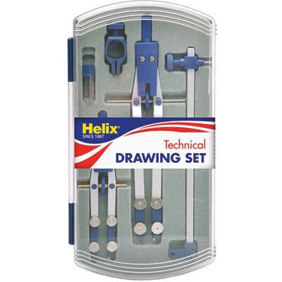 Helix - Precision Plus - Blue - 5-piece - Drawing Set Helix - Precision Plus - Blue - 5-piece - Drawing Set