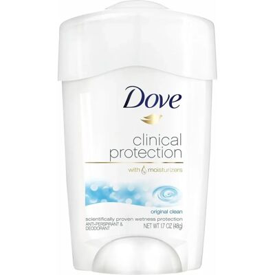 Dove, Clinical Protection, Prescription Strength, Antiperspirant Deodorant, Original Clean - Deodorant Dove, Clinical Protection, Prescription Strength, Antiperspirant Deodorant, Original Clean - Deodorant