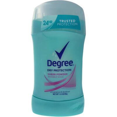 Degree Poudre Invisible Solide Antiperspirant - Déodorant - Publicité Degree Poudre Invisible Solide Antiperspirant - Déodorant - Publicité