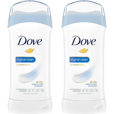 Dove - Original Clean - Invisible Solid - 2 Pack - Deodorant Dove - Original Clean - Invisible Solid - 2 Pack - Deodorant