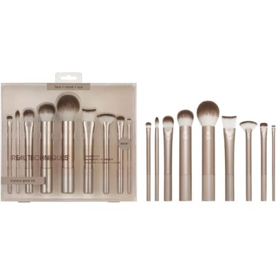 Kit di Pennelli di Trucco Au Naturale di Real Techniques - 9 pezzi Kit di Pennelli di Trucco Au Naturale di Real Techniques - 9 pezzi