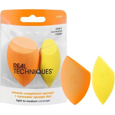 Éponges de maquillage et correcteur Miracle Complexion Duo - Real Techniques Éponges de maquillage et correcteur Miracle Complexion Duo - Real Techniques