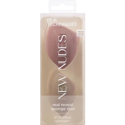 Duo Éponges New Nudes de Real Techniques - Éponges de Maquillage - Publicité Duo Éponges New Nudes de Real Techniques - Éponges de Maquillage - Publicité