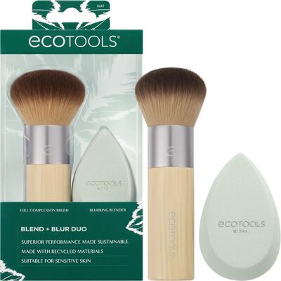 EcoTools Zestaw Pędzli i Gąbek do Makijażu Blend + Blur EcoTools Zestaw Pędzli i Gąbek do Makijażu Blend + Blur
