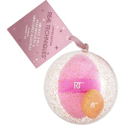 Real Techniques Miracle 2-en-1 Powder Puff Ornement - Éponge de maquillage Real Techniques Miracle 2-en-1 Powder Puff Ornement - Éponge de maquillage