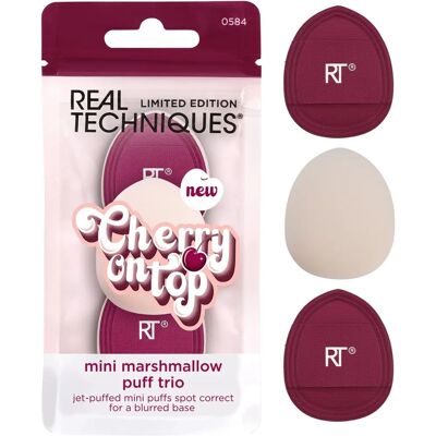 Real Techniques Cherry On Top Mini Marshmallow Puff Trio - Éponge de Maquillage - Publicité Real Techniques Cherry On Top Mini Marshmallow Puff Trio - Éponge de Maquillage - Publicité