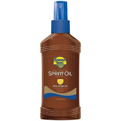 Huile de Spray Bronzante Profonde Banana Boat SPF 4 8oz - Publicité Huile de Spray Bronzante Profonde Banana Boat SPF 4 8oz - Publicité