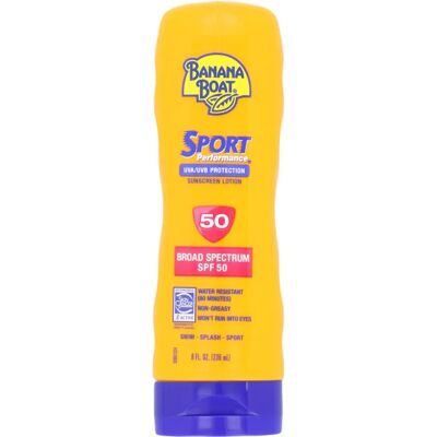 Banana Boat Sport Ultra SPF 50 Sunscreen Lotion 8 Oz - Sunscreen for Outdoor Activities Banana Boat Sport Ultra SPF 50 Sunscreen Lotion 8 Oz - Sunscreen for Outdoor Activities
