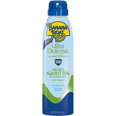 Banana Boat Ultra Defense MAX Skin Protect Ultra Mist - Spray solaire - Publicité Banana Boat Ultra Defense MAX Skin Protect Ultra Mist - Spray solaire - Publicité