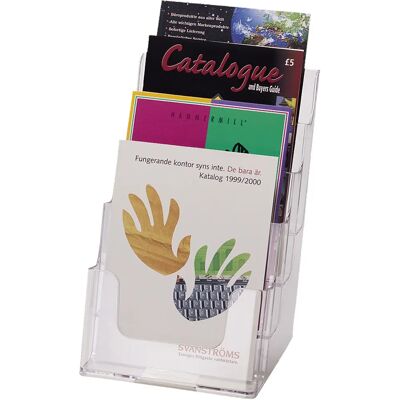 Deflecto 77901 Literature Rack - Four Shelves Transparent Deflecto 77901 Literature Rack - Four Shelves Transparent