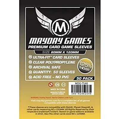 Protége-cartes Mayday - 80x120mm, 50 Premium, Résistantes, Compatible avec Dixit - Publicité Protége-cartes Mayday - 80x120mm, 50 Premium, Résistantes, Compatible avec Dixit - Publicité