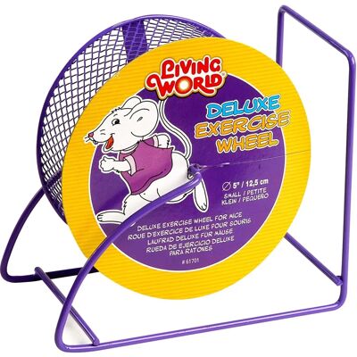 Roue d'Exercice en Métal Living World - Petits Animaux 12,5cm Roue d'Exercice en Métal Living World - Petits Animaux 12,5cm