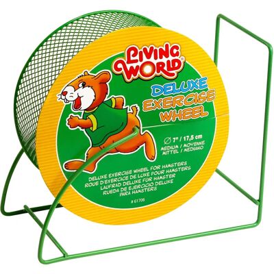 Ruota di Esercizio Living World per Piccoli Animali - Metallo 17,5cm Ruota di Esercizio Living World per Piccoli Animali - Metallo 17,5cm