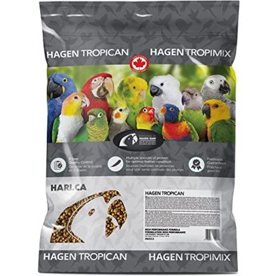 Hagen Tropican grânulos de alto desempenho para papagaios 11,34 kg - Comida para pássaros Hagen Tropican grânulos de alto desempenho para papagaios 11,34 kg - Comida para pássaros
